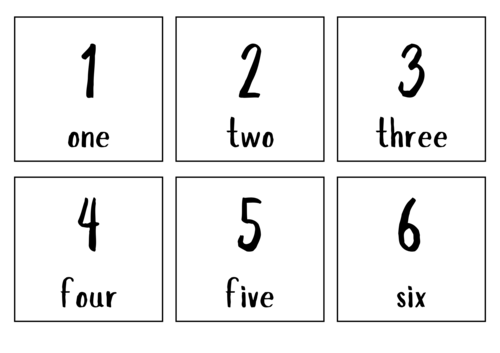 Number Cards 1-20