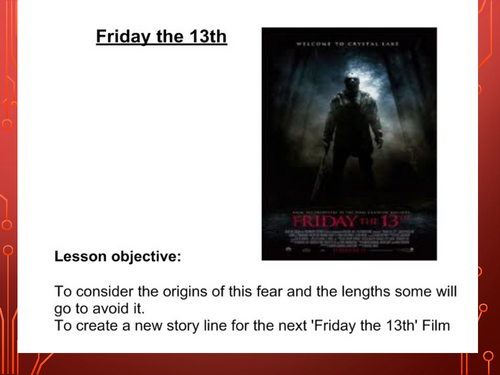 Friday the 13th Reborn | Teaching Resources