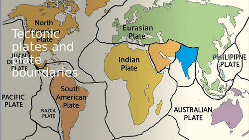 Tectonic plates and plate boundaries KS3