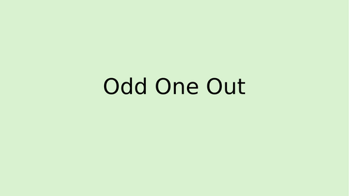 The Tempest -  Odd One Out starter