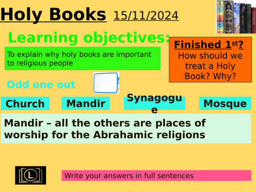 Abrahamic Religions Key Beliefs: Holy Books