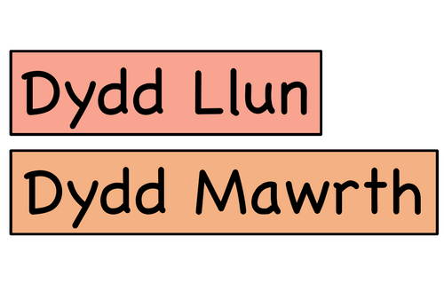 Dyddiau a Misoedd Cymraeg