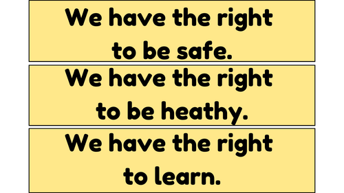 Class Charter Rights and Responsibilities