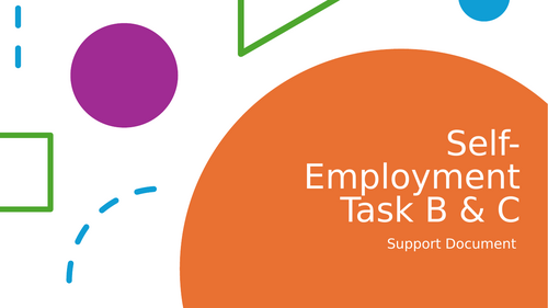 Task B&C - Unit 2 Self-employment in Sport and Physical Activity Supporting document