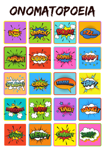 Onomatopoeia English Poster