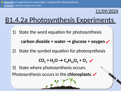 GCSE Biology: Photosynthesis Experiments