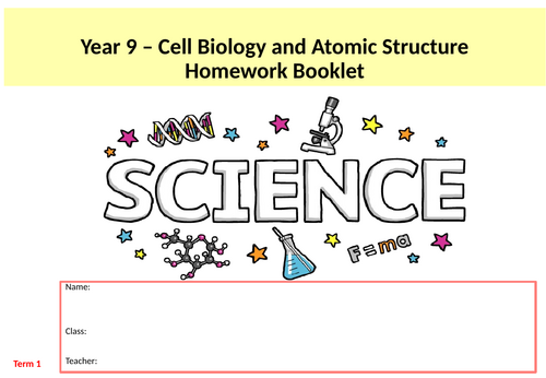 AQA GCSE Chemistry and Biology HW booklet Atomic structure and Organisation