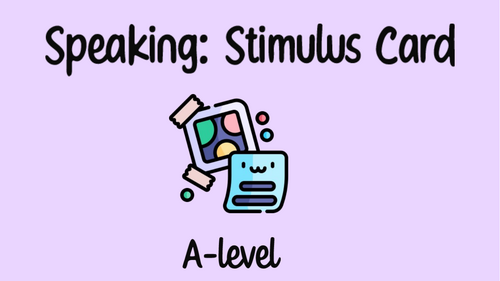 A level Stimulus Card - explanation