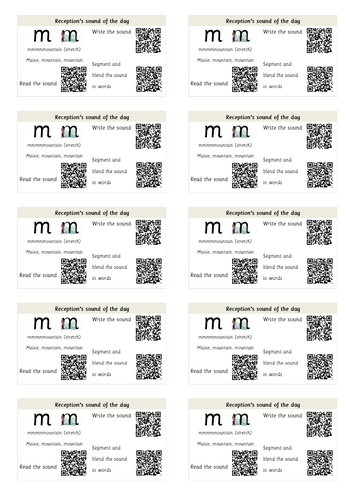 Read Write Inc Phonics QR codes - Set 1 complete | Teaching Resources