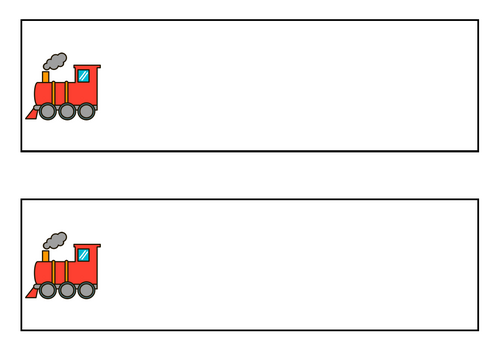 Name train template