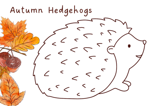 Autumn Hedgehogs