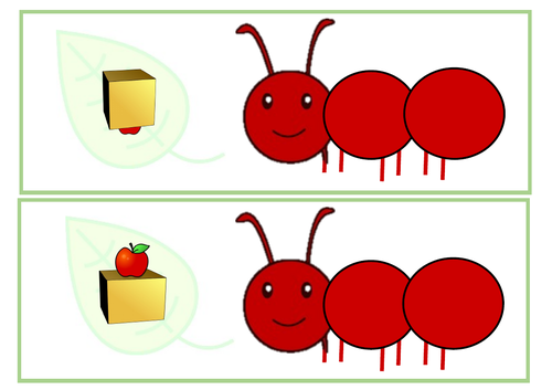 CV and CVC Ant & Caterpillar templates