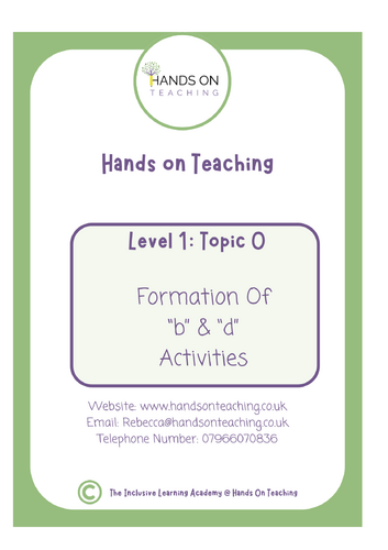 Hands on Teaching Formation of b and d