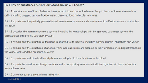 GCSE Biology B5