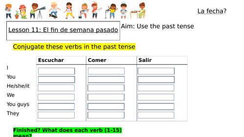 Module 1 Diviertete - El fin de semana pasado - Spanish GCSE new spec 2024