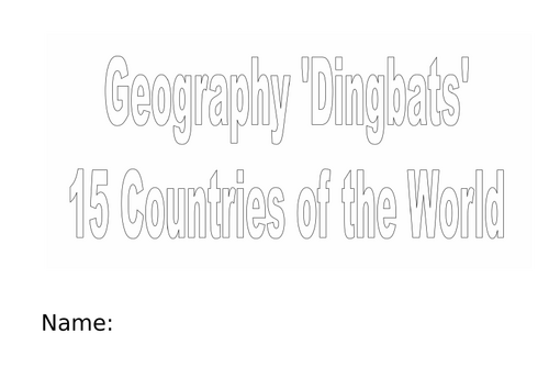 Dingbats Booklet (formatted and ready to print)