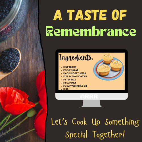 Remembrance Day Recipe: Poppy Seed Muffins for Kids to Make & Enjoy! (Freebie incl.)