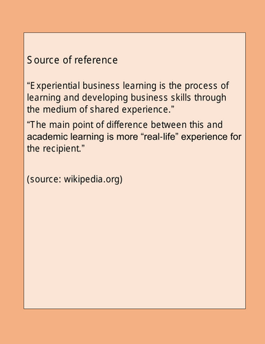 Source of Reference _ Experiential business learning