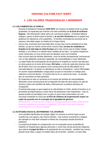 A* SPANISH AQA A LEVEL FACT SHEET FOR SPEAKING EXAM