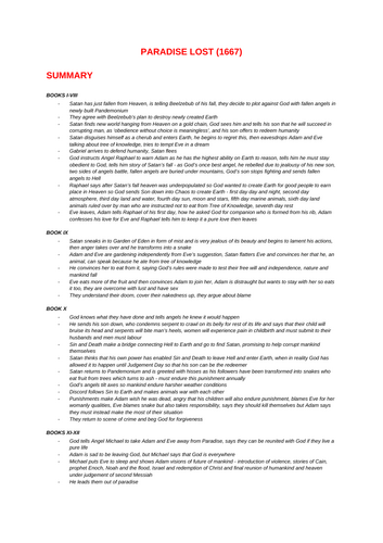 A* PARADISE LOST ENGLISH LIT NOTES - got me 30/30 in 2024 OCR exam