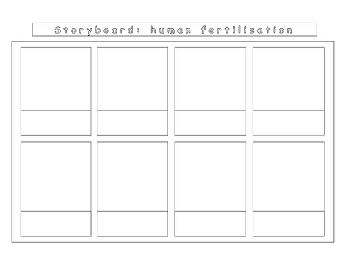 Year 8 - Reproduction - L6  Gametes and Fertilisation in humans (worksheet)