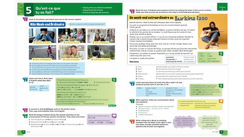 Module 1 Unit 5 Qu'est-ce que tu as fait 16-17 New French Edexcel 2026 Lesson Higher and Foundation