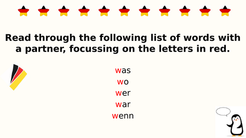 KS3 Starters - Year 7 German