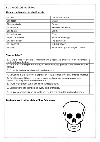 KS2 /3: El Dia de los Muertos