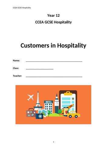 CCEA Hospitality Unit 2 Careers in Hospitality