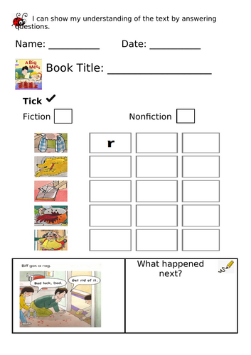 ORT Level 1+ Reading Comprehension - A Big Mess