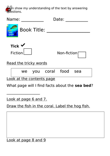 ORT Level 2 Reading Comprehension - Fish and Ships