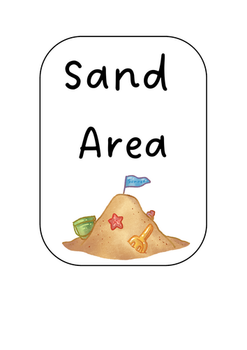 EYFS Classroom Area Signs - 14 Pack