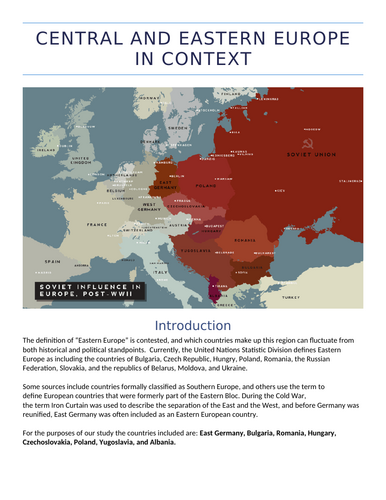 Revision - Central and Eastern Europe in Context