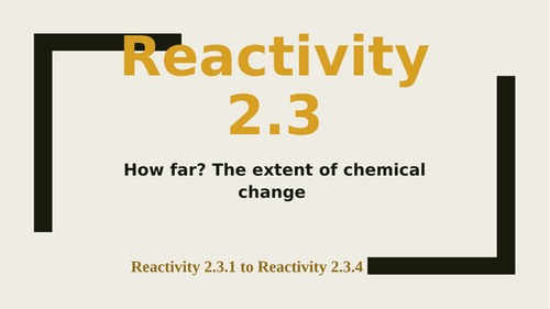 Reactivity 2 / IB Chemistry / Reactivity 2.3 (Including HL)