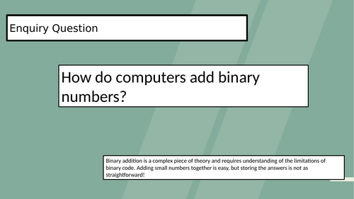 Binary Addition