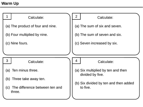 Writing Expressions