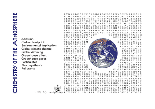 More AQA GCSE chemistry word searches