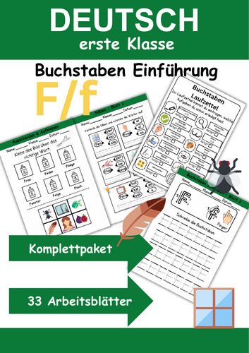 Letter Introduction 1st Grade - Letter F/f - Basic Writing