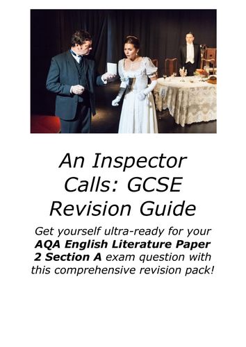 An Inspector Calls- English- Revision Booklet