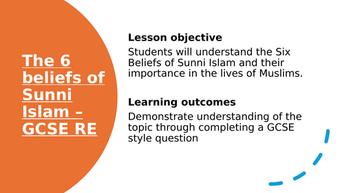 Muslim beliefs - 6 beliefs of Sunni Islam - GCSE ALL BOARDS