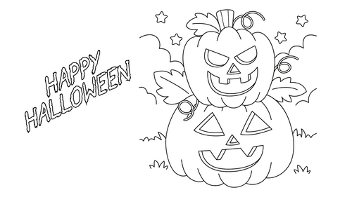 EYFS/KS1: Halloween colouring