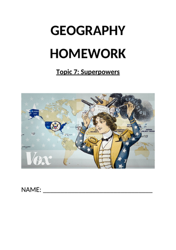 Superpowers Resource Pack - Homework, Assessment, Mark Schemes, Essays (Edexcel, Pearson, A Level)