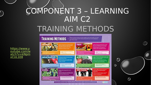 BTEC Tech Award - Sport (2022) Component 3 C2 Training Methods - Physical COF