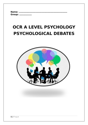 OCR Debates in Psychology Updated