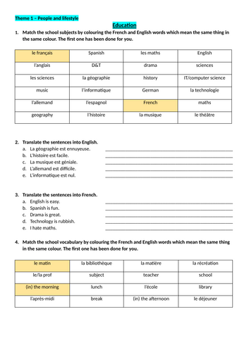 l'Education booklet in French