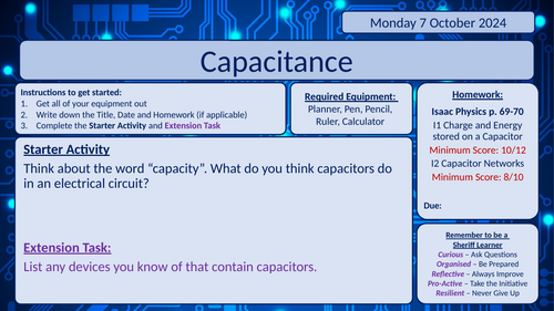 Capacitance Lesson