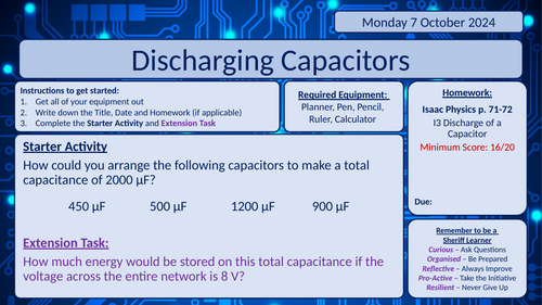 Discharging Capacitors Lesson