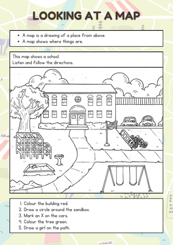 Map skills: Looking at a map