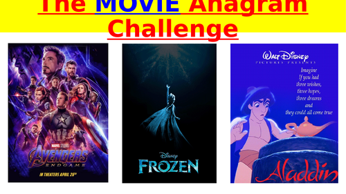 2024 Movie Anagram Starter!