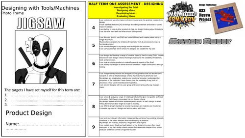 jig saw puzzle practical project year 7 DT